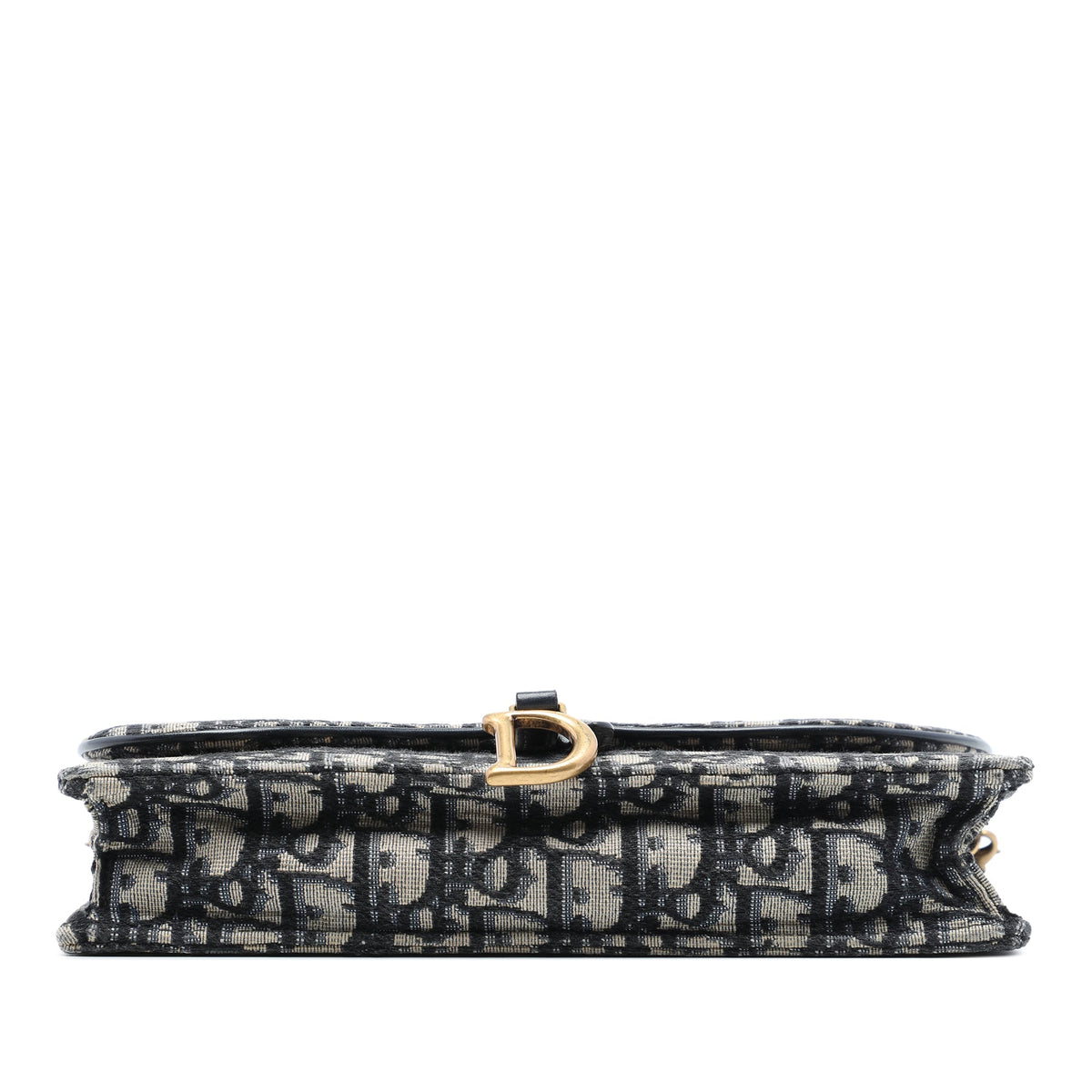 Dior Oblique Canvas Saddle Pouch Wallet on Chain