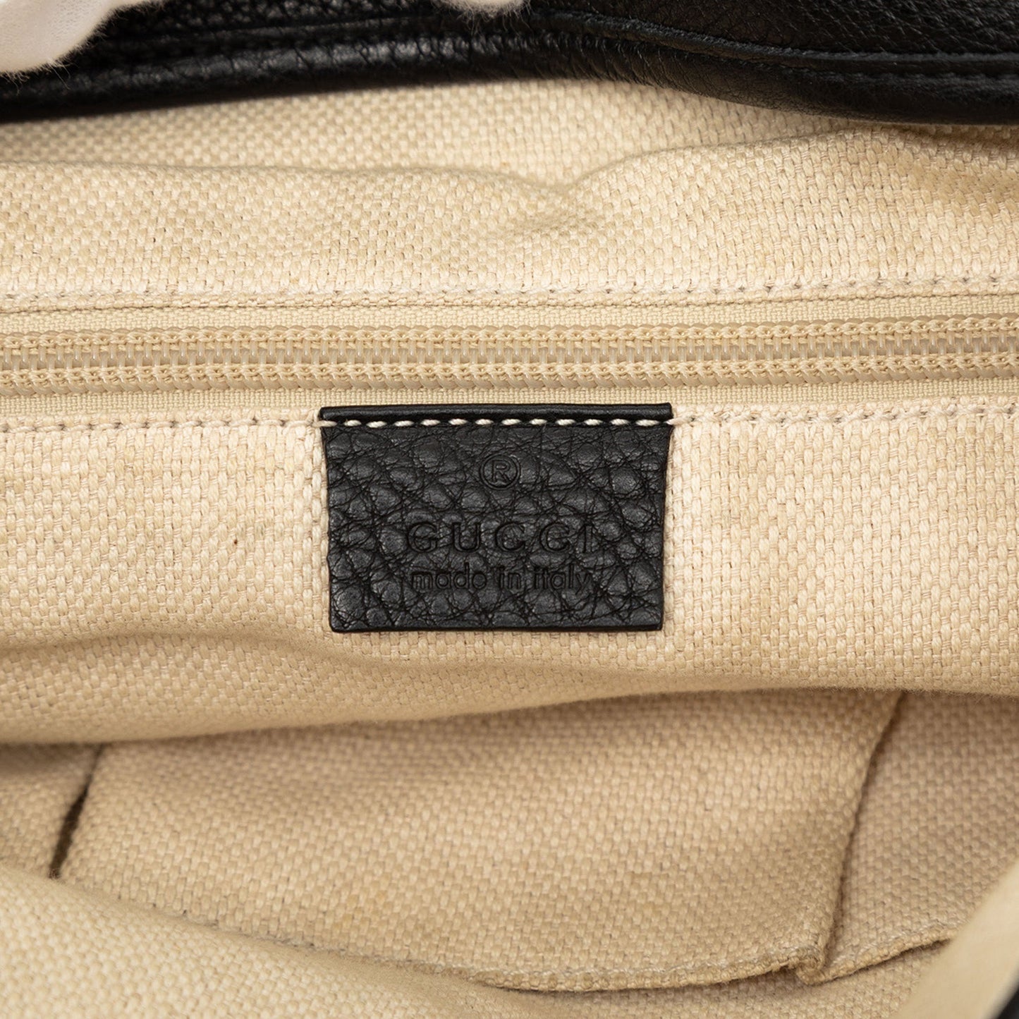 Gucci Leather Web Messenger Bag