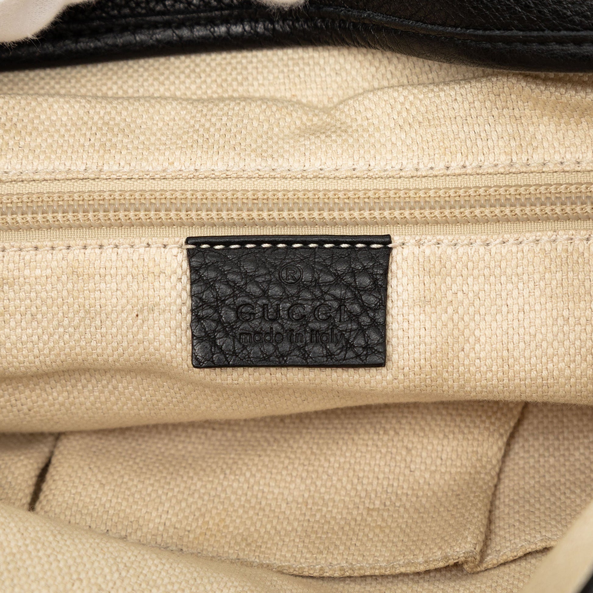 Gucci Leather Web Messenger Bag