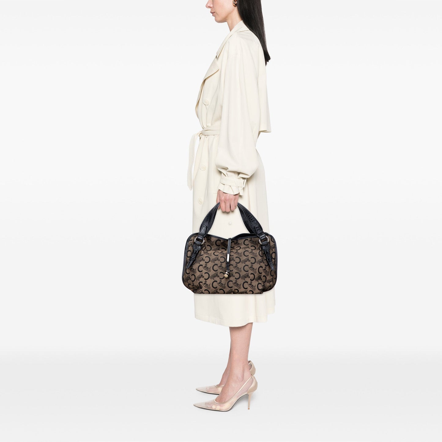 Celine C Carriage Canvas Bittersweet Hobo