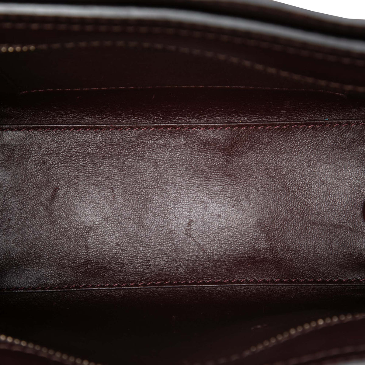 Celine Nano Tricolor Calfskin and Suede Luggage Tote — Brown