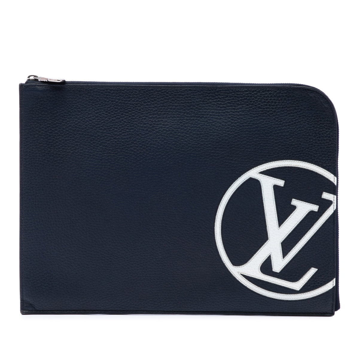 Louis Vuitton Taurillon Initials Circle Pochette Jour GM — Blue
