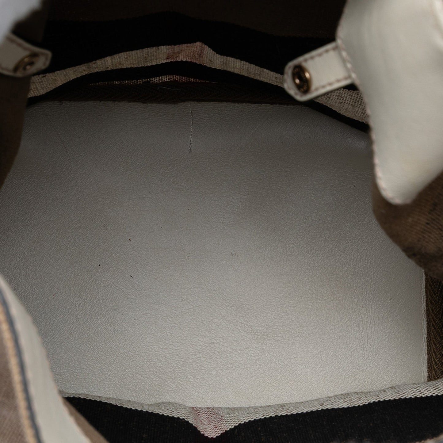 Burberry Medium Mega Check Canvas Ashby Bucket Bag