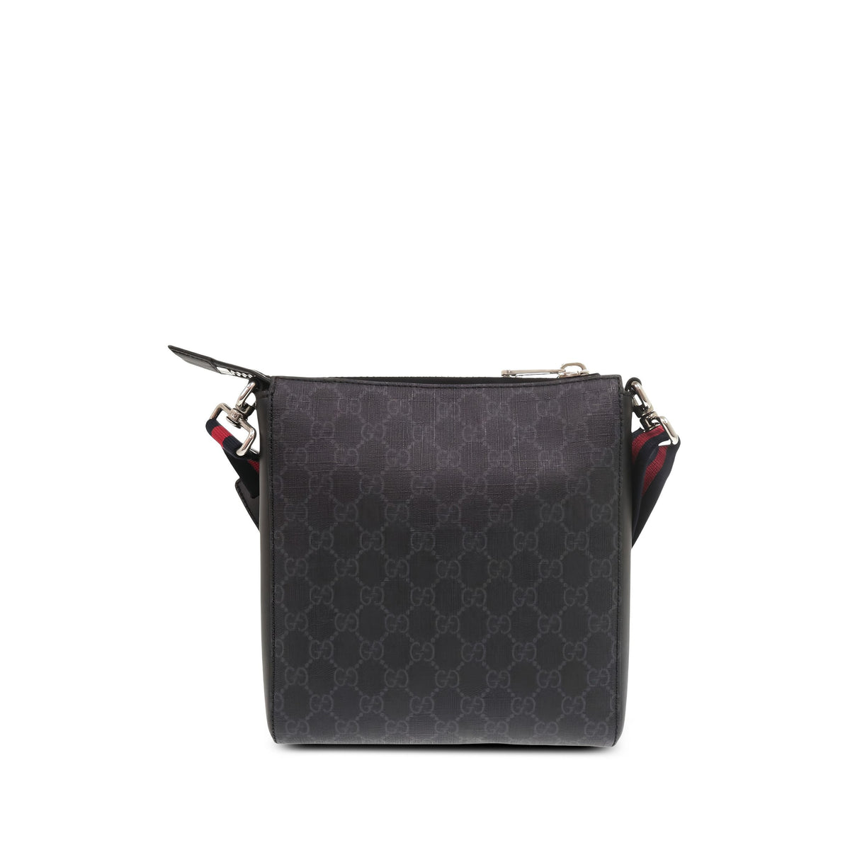 Gucci GG Supreme Web Messenger Bag — Black