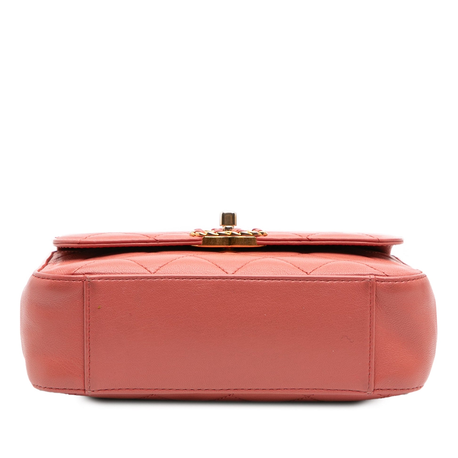 Chanel Quilted Lambskin Chain Infinity Top Handle Bag