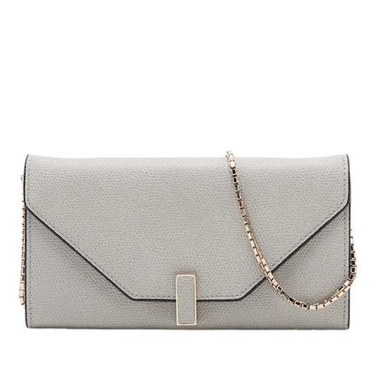 Valextra Leather Iside Chain Wallet