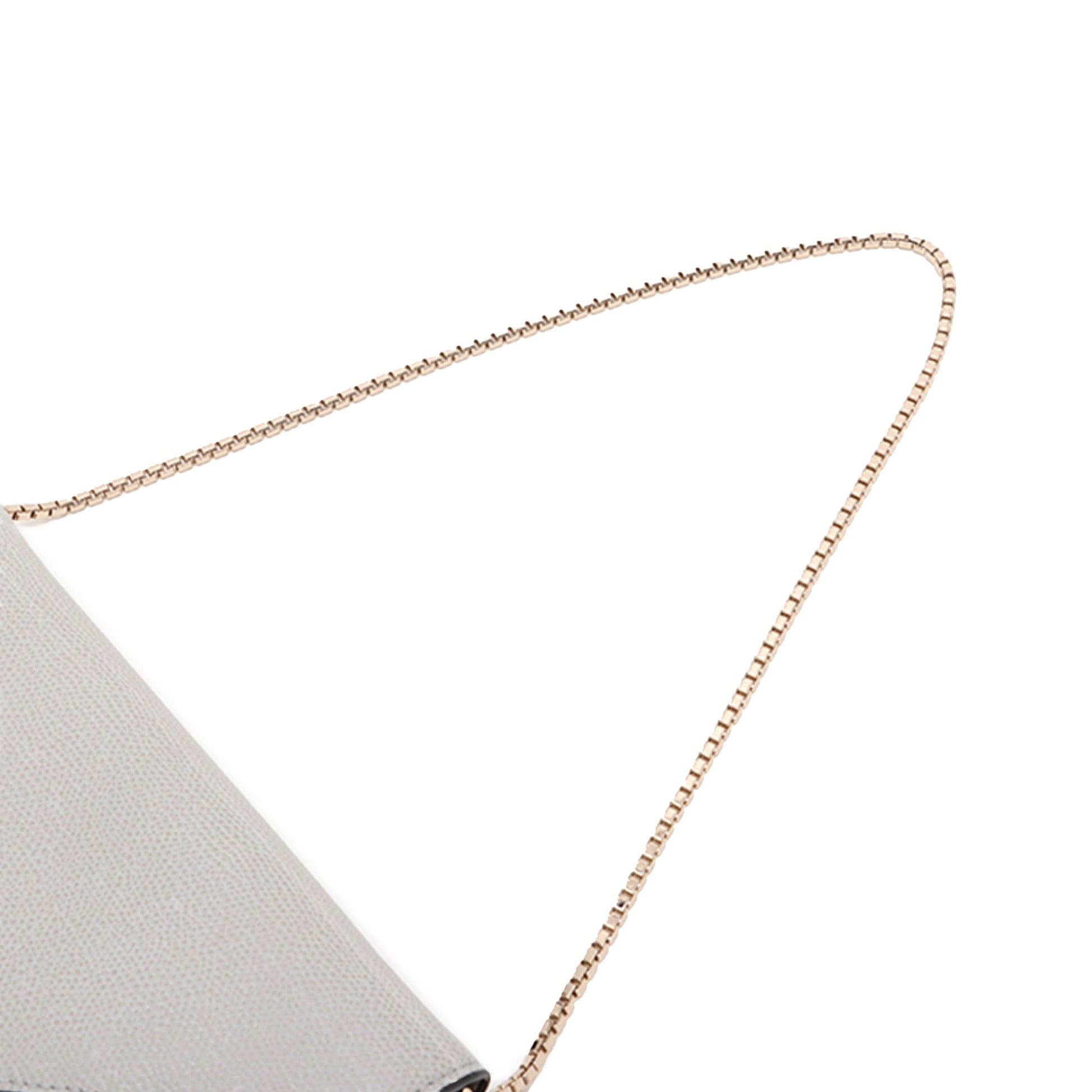 Valextra Leather Iside Chain Wallet