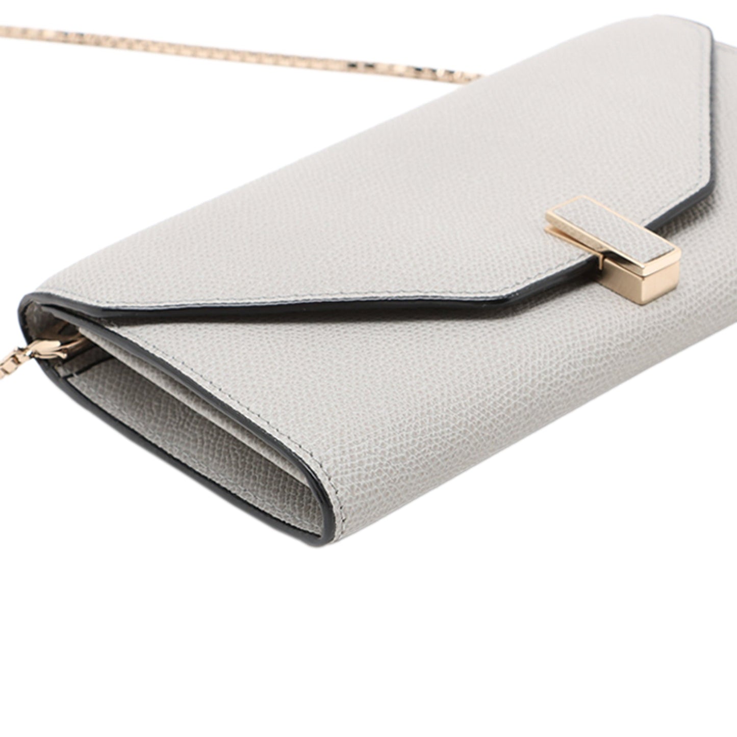 Valextra Leather Iside Chain Wallet