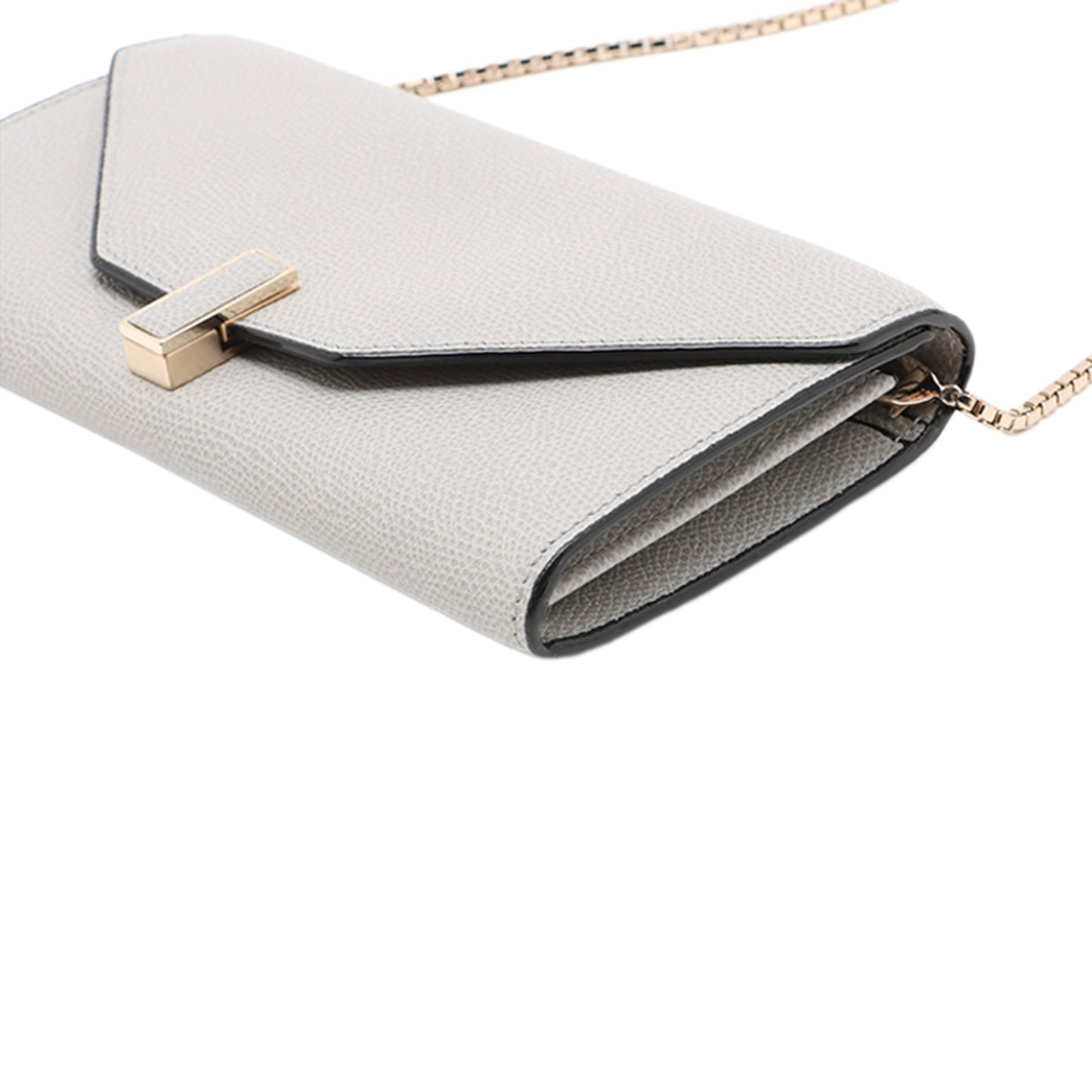 Valextra Leather Iside Chain Wallet