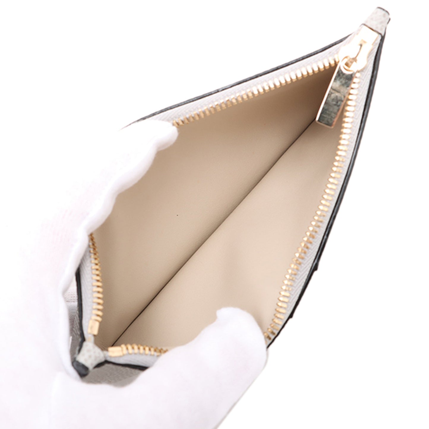 Valextra Leather Iside Chain Wallet