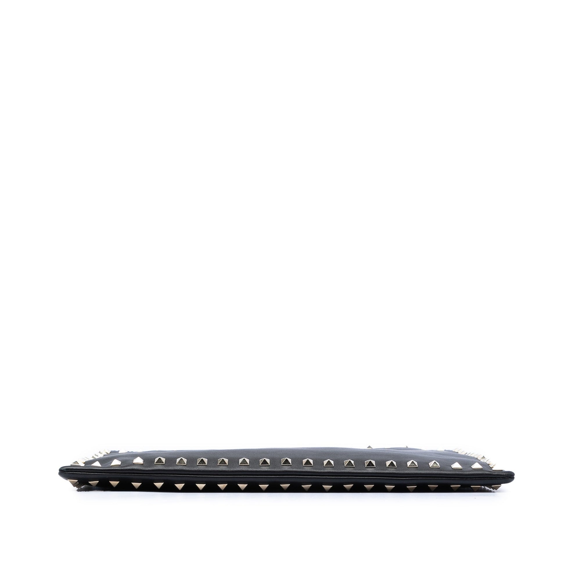 Valentino Leather Rockstud Clutch