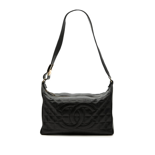 Chanel Medium Lambskin Chocolate Bar Shoulder Bag