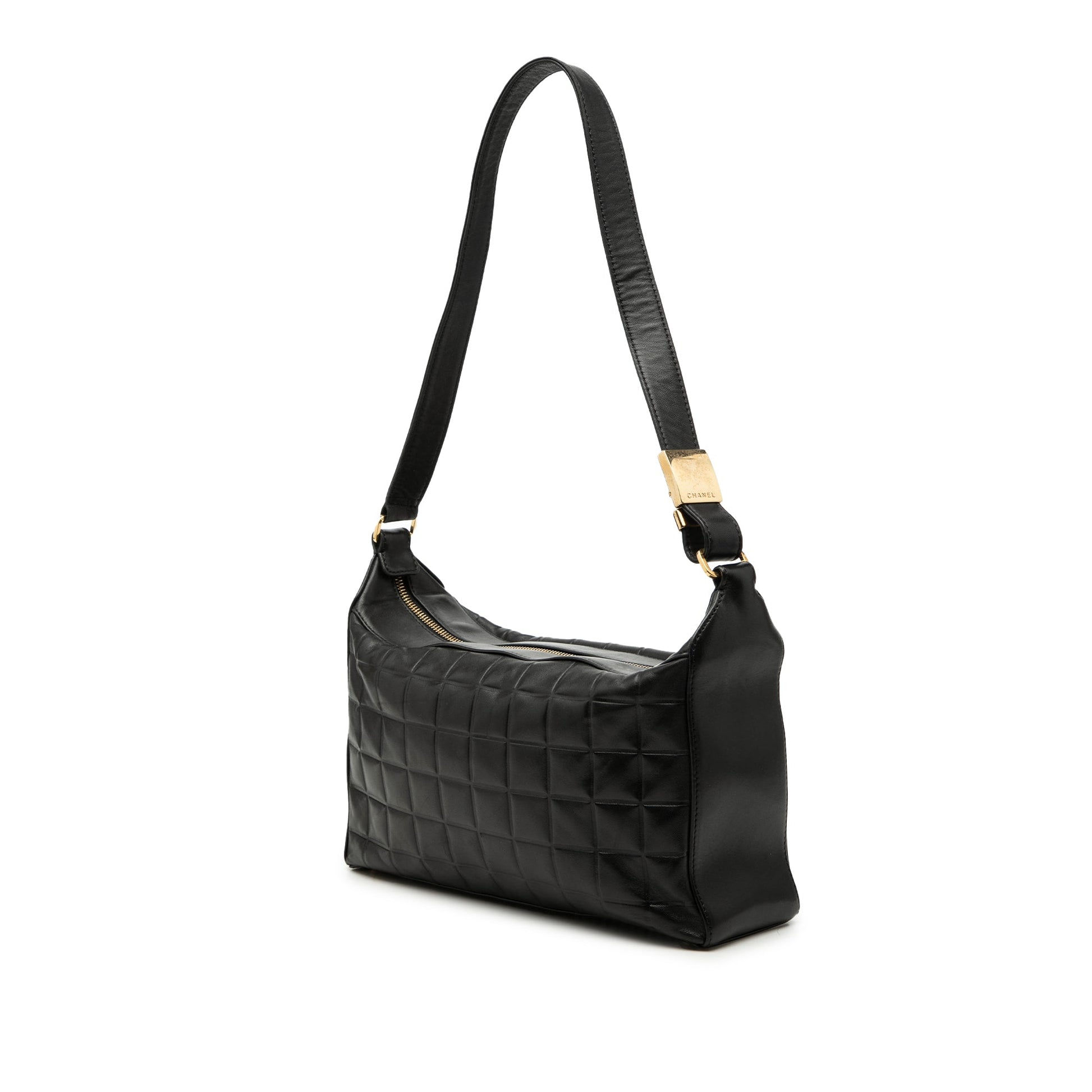 Chanel Medium Lambskin Chocolate Bar Shoulder Bag