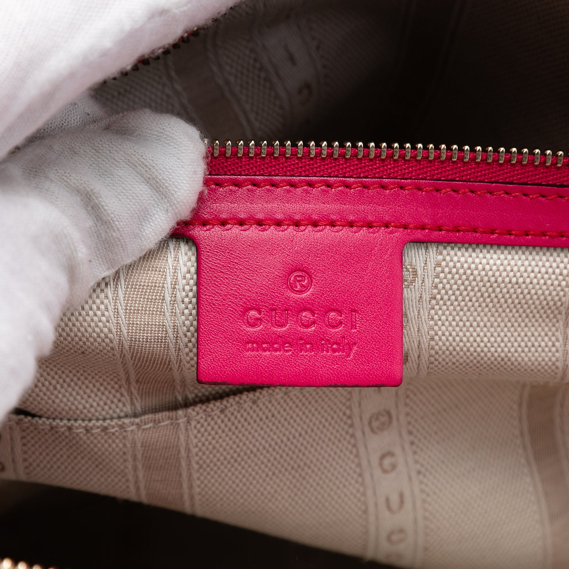 Gucci Guccissima Hilary Lux Dome Satchel