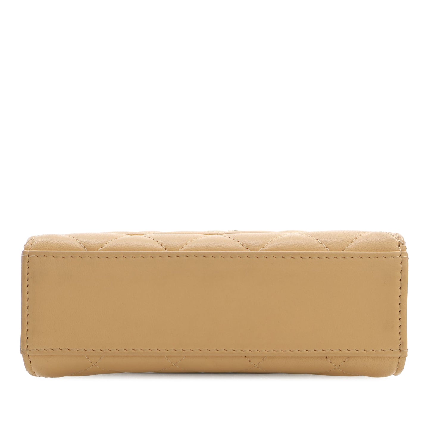 Chanel CC Quilted Lambskin Faux Pearl Top Handle Flap