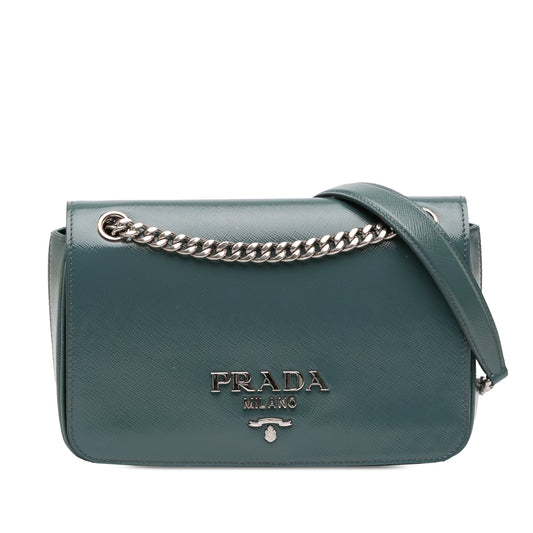 Prada Saffiano Vernice Pattina Flap