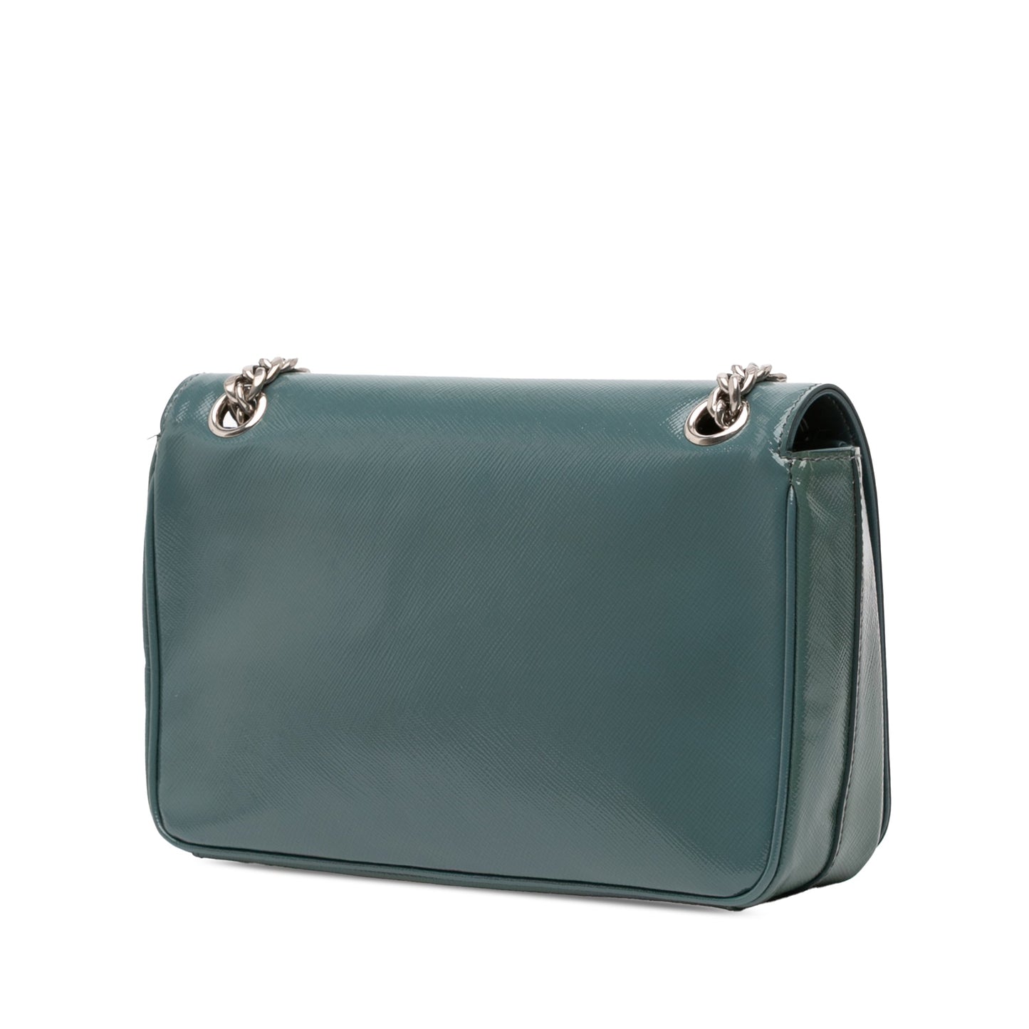 Prada Saffiano Vernice Pattina Flap