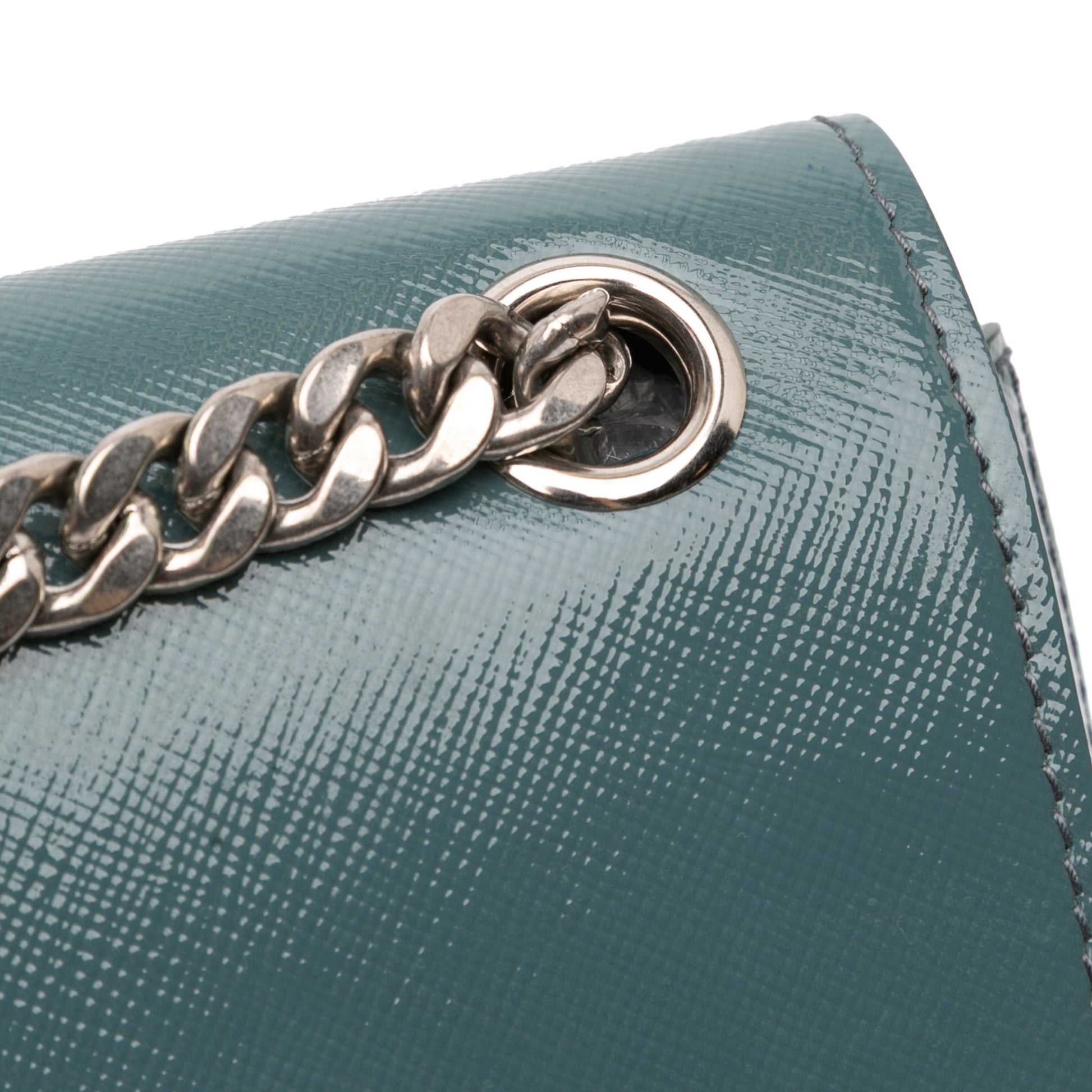 Prada Saffiano Vernice Pattina Flap