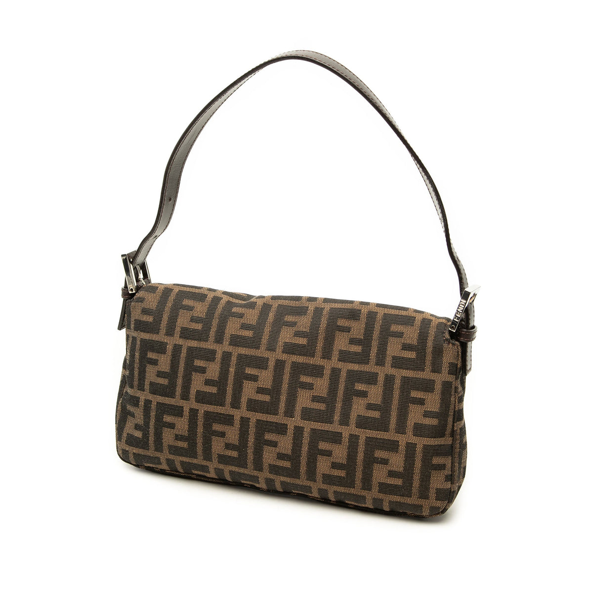 Fendi Zucca Canvas Baguette — Brown