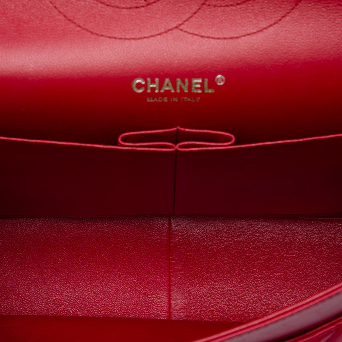 Chanel Jumbo Classic Lambskin Double Flap — Red