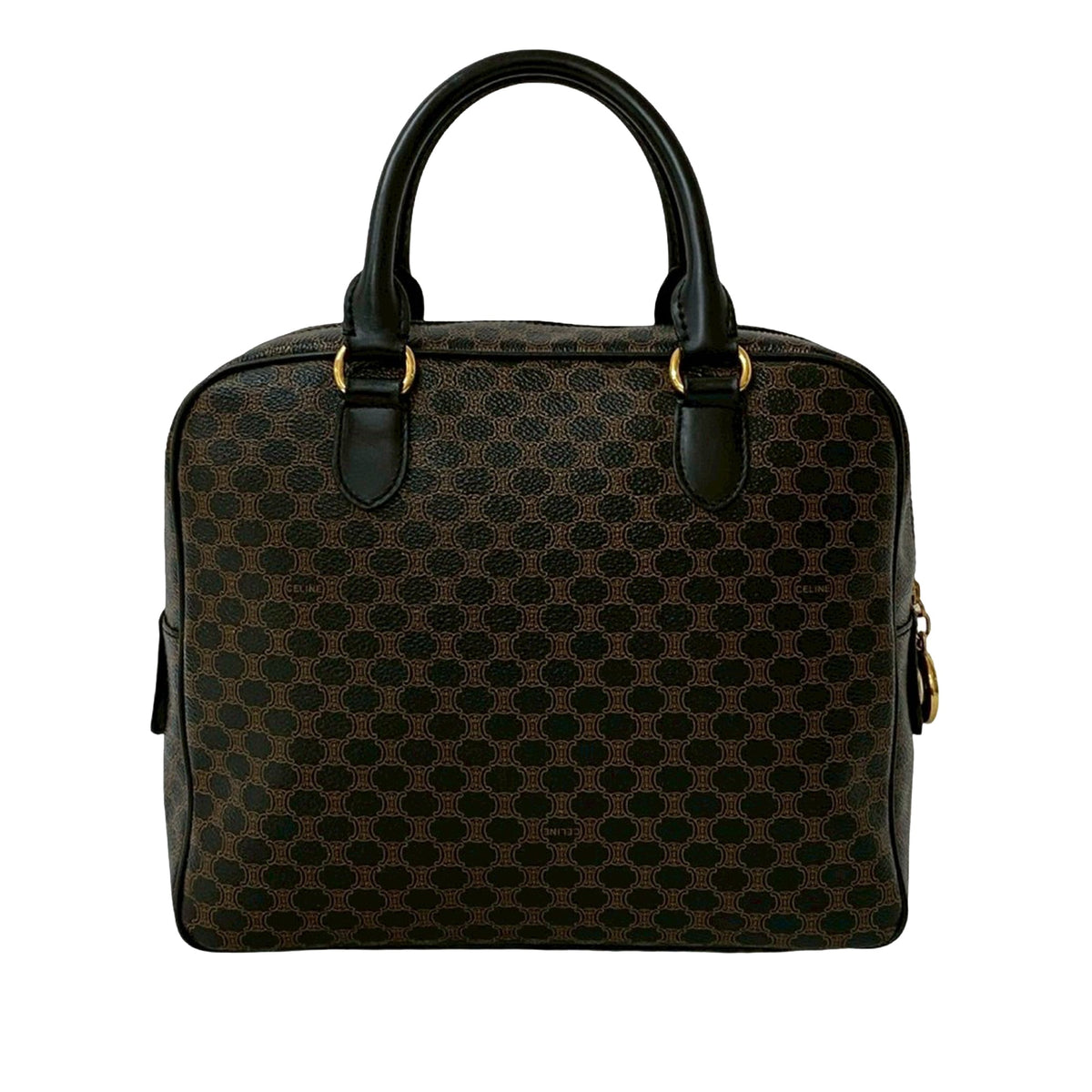 Celine Macadam Coated Canvas Blason Handbag