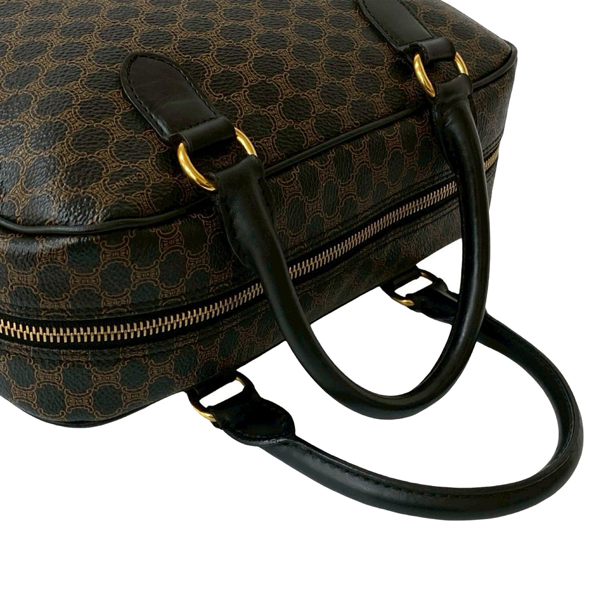 Celine Macadam Coated Canvas Blason Handbag