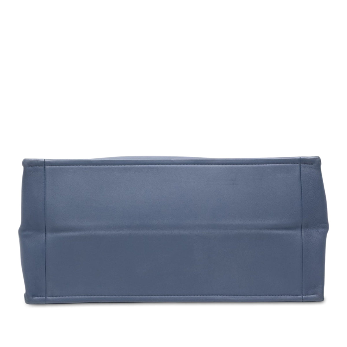 Dior Medium Embossed Leather Book Tote — Blue