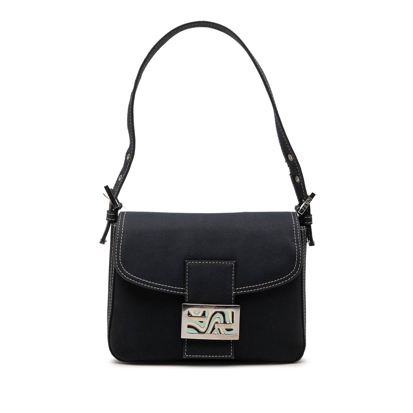 Fendi Canvas FF Marble Flap