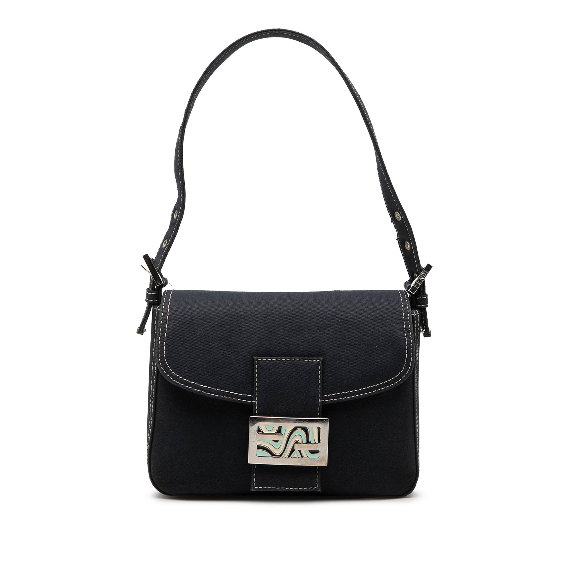 Fendi Canvas FF Marble Flap