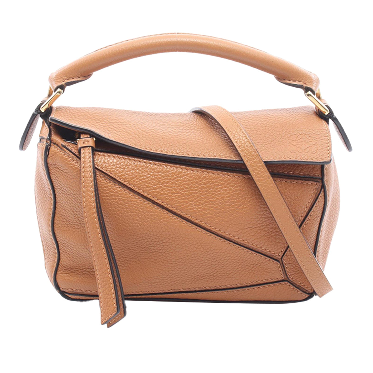 LOEWE Mini Calfskin Puzzle Edge Satchel