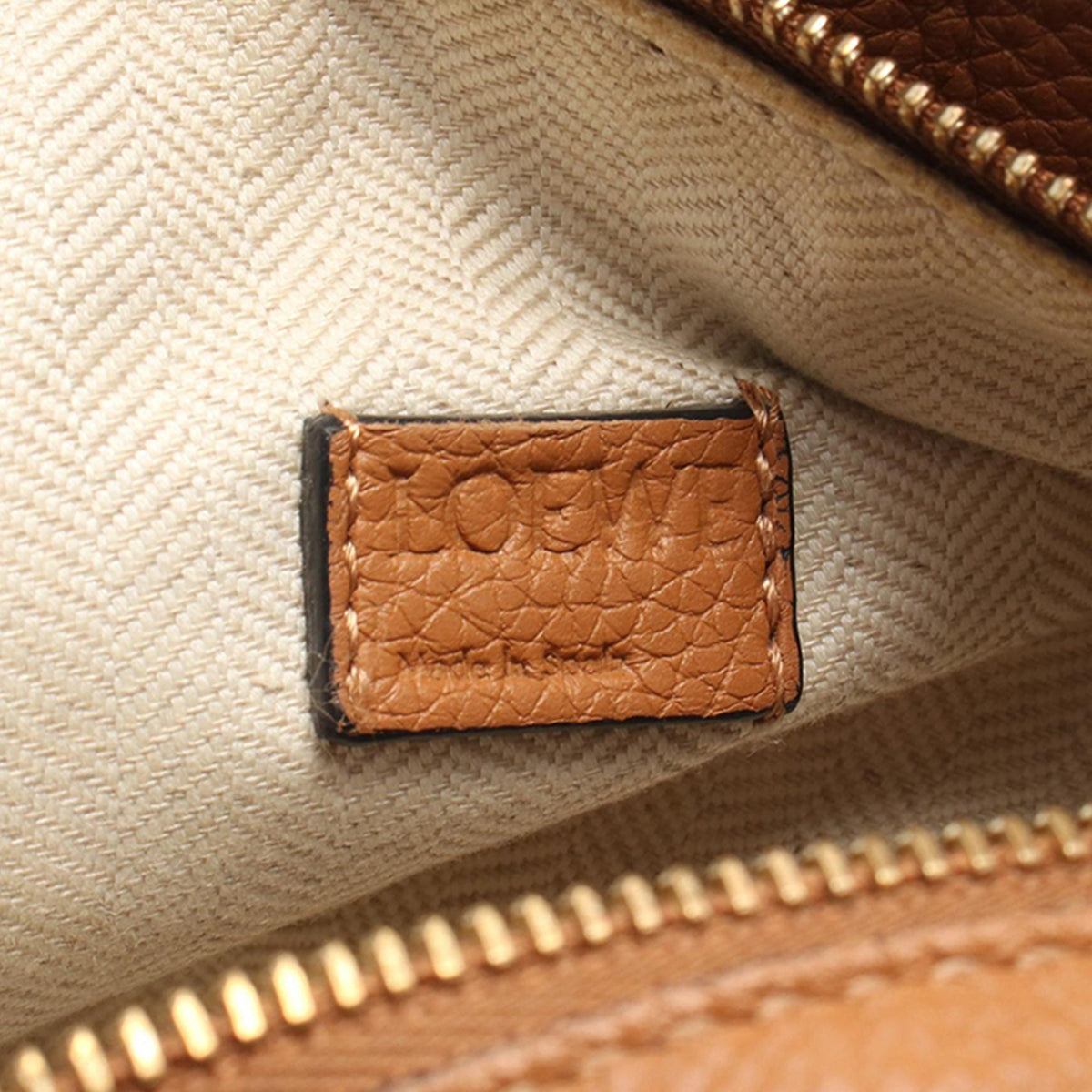 LOEWE Mini Calfskin Puzzle Edge Satchel