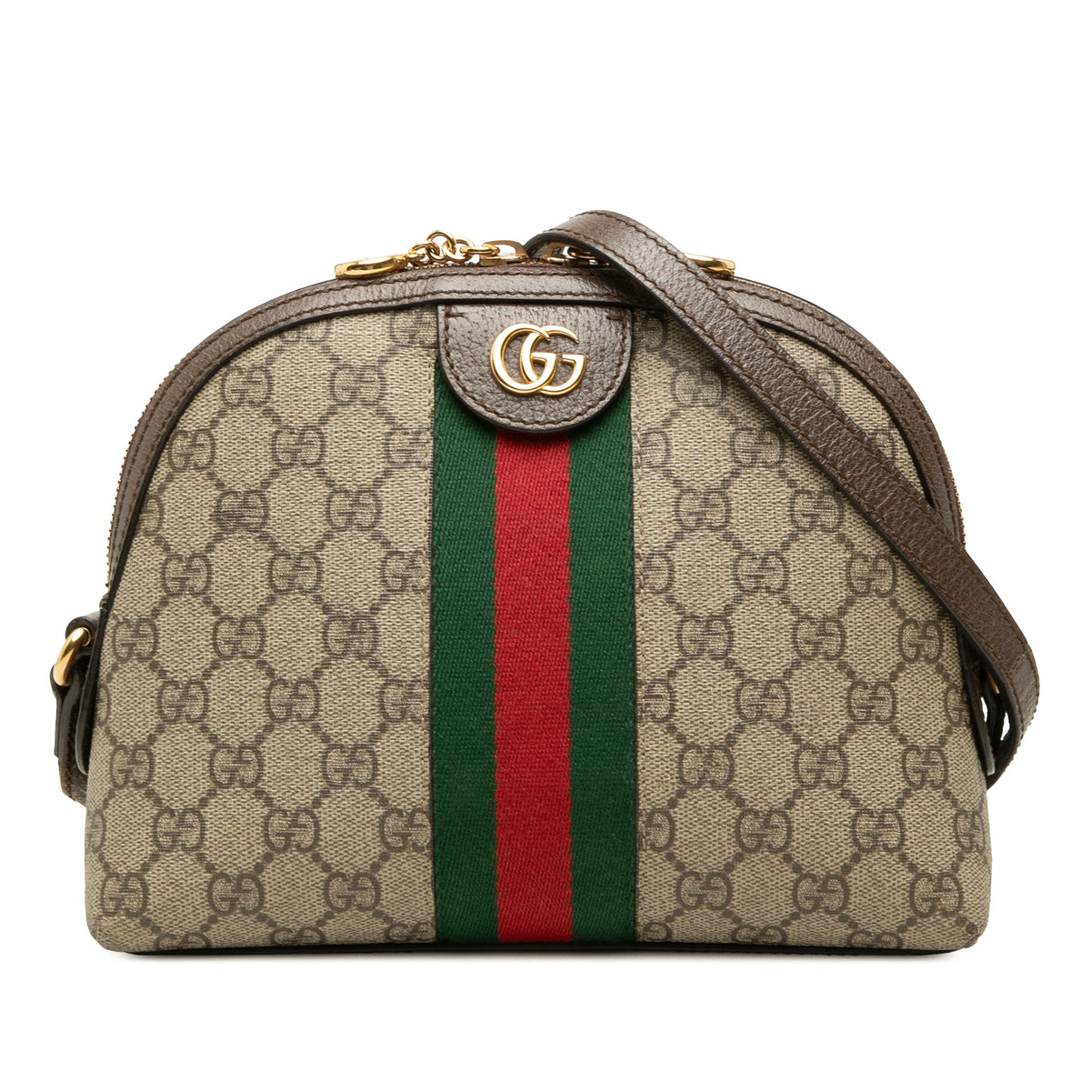 Gucci Small GG Supreme Web Ophidia Dome Crossbody