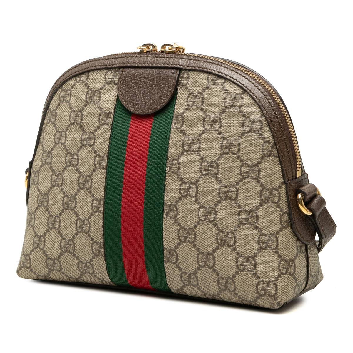 Gucci Small GG Supreme Web Ophidia Dome Crossbody