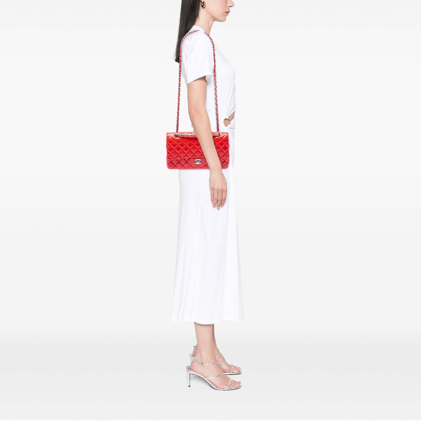 Chanel Medium Classic Patent Double Flap