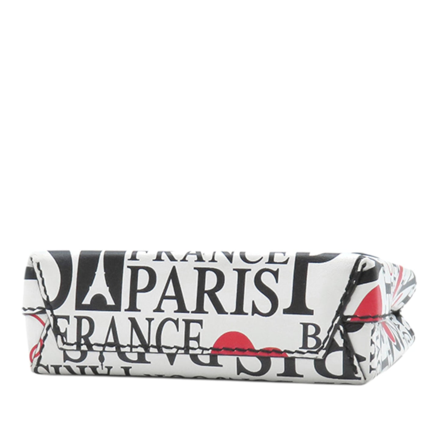 Balenciaga Mini Calfskin Bonjour Paris Shopping Phone Holder
