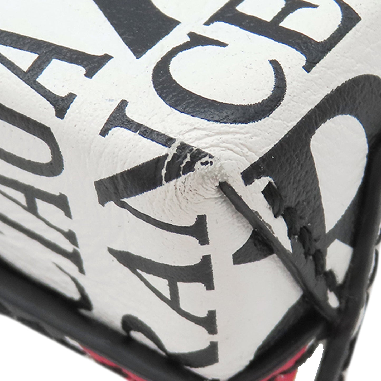 Balenciaga Mini Calfskin Bonjour Paris Shopping Phone Holder