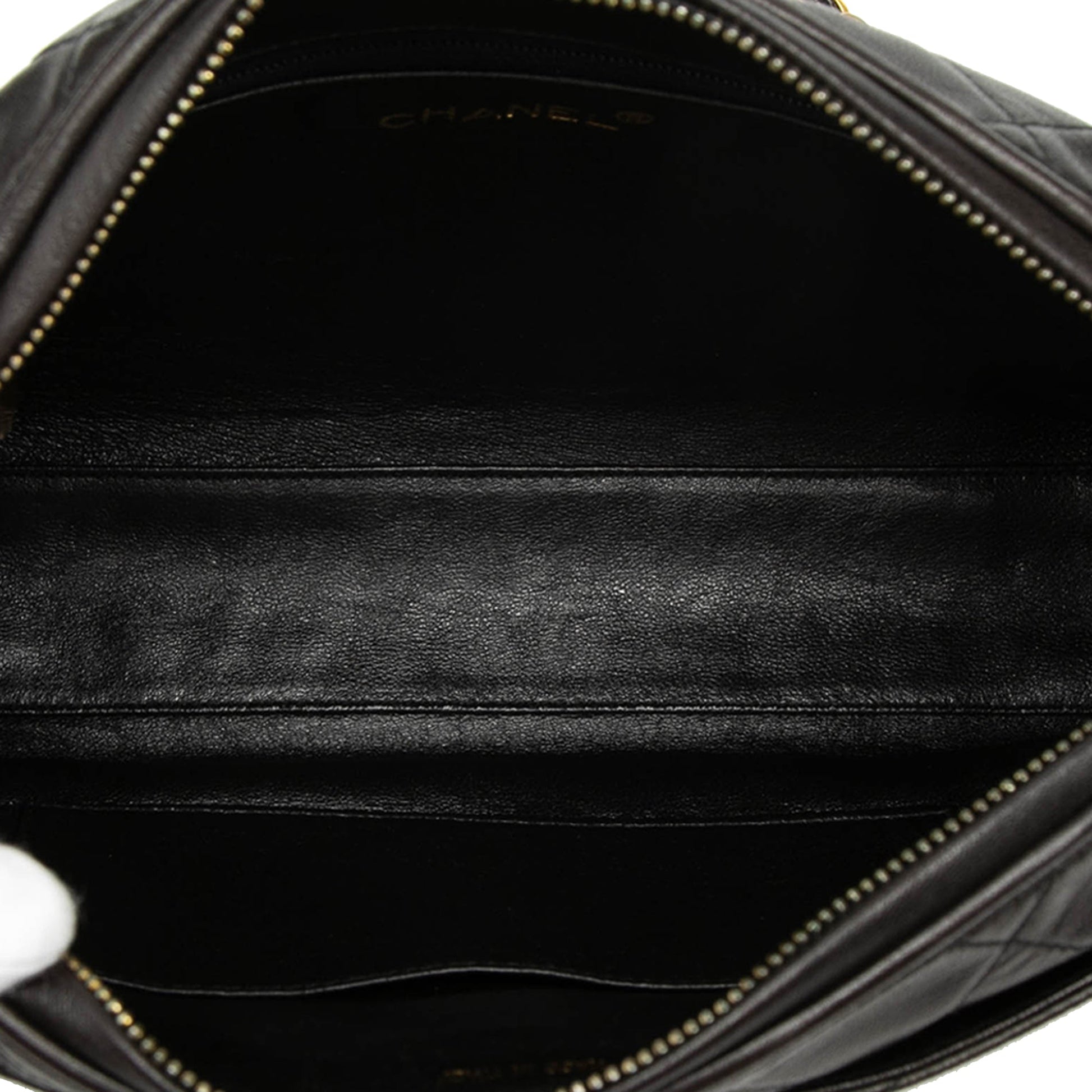 Chanel CC Diamond Quilted Lambskin Tassel Camera Bag