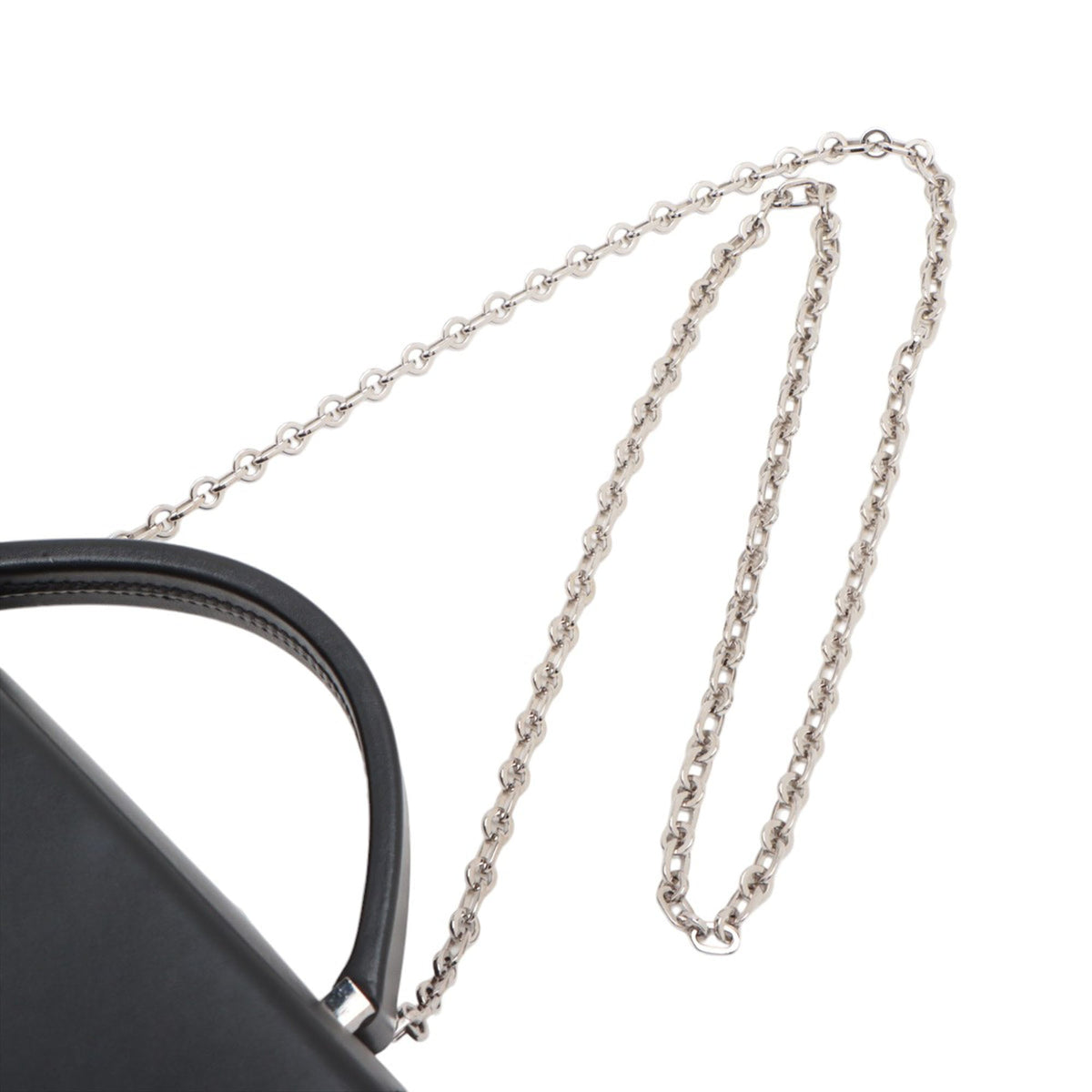 Hermès Tadelakt Cinhetic Top Handle Bag — Black