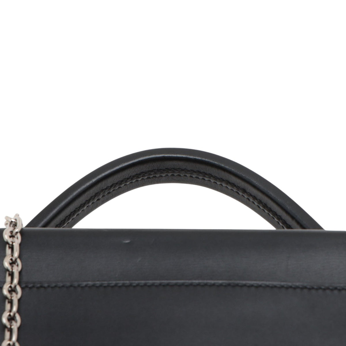 Hermès Tadelakt Cinhetic Top Handle Bag — Black