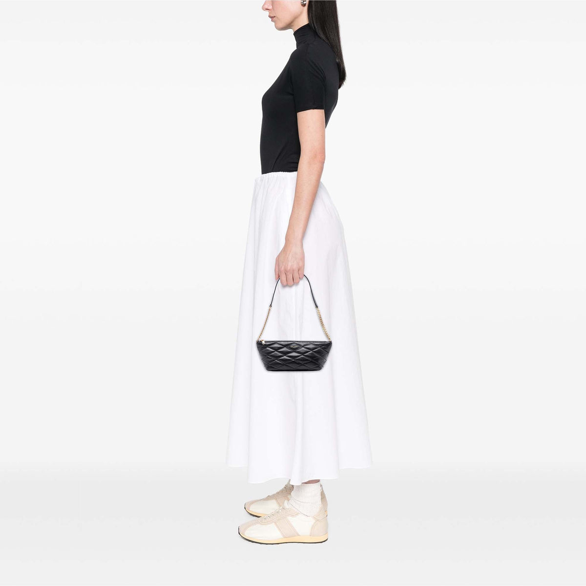Mini Quilted Lambskin Sade Shoulder Bag