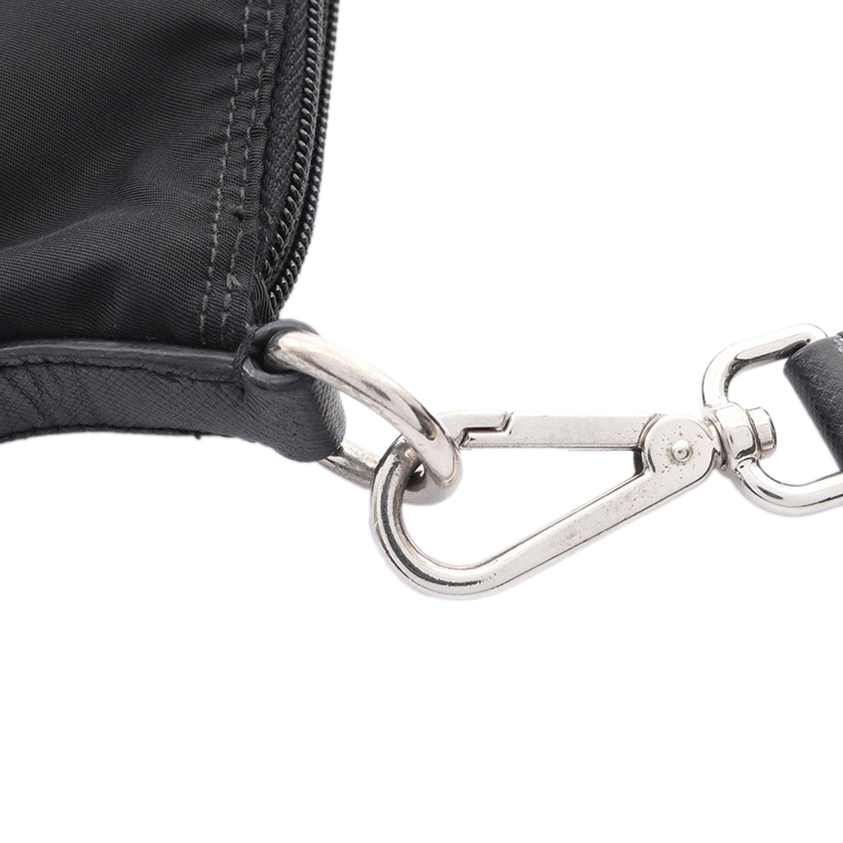 Prada Tessuto Zip Top Crossbody — Black