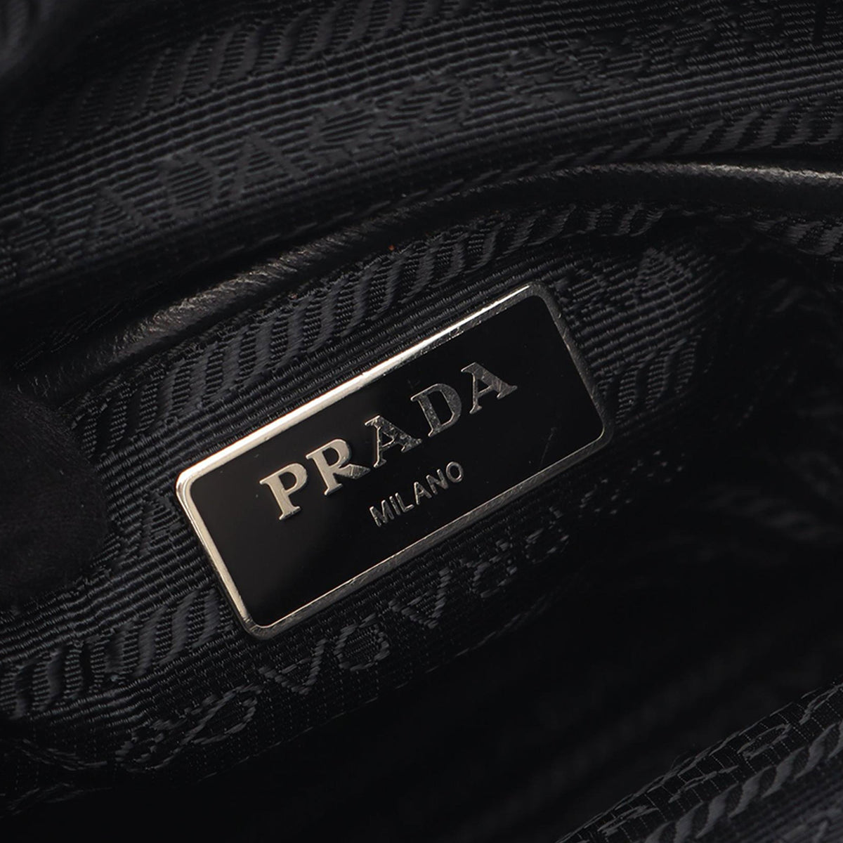 Prada Tessuto Zip Top Crossbody — Black