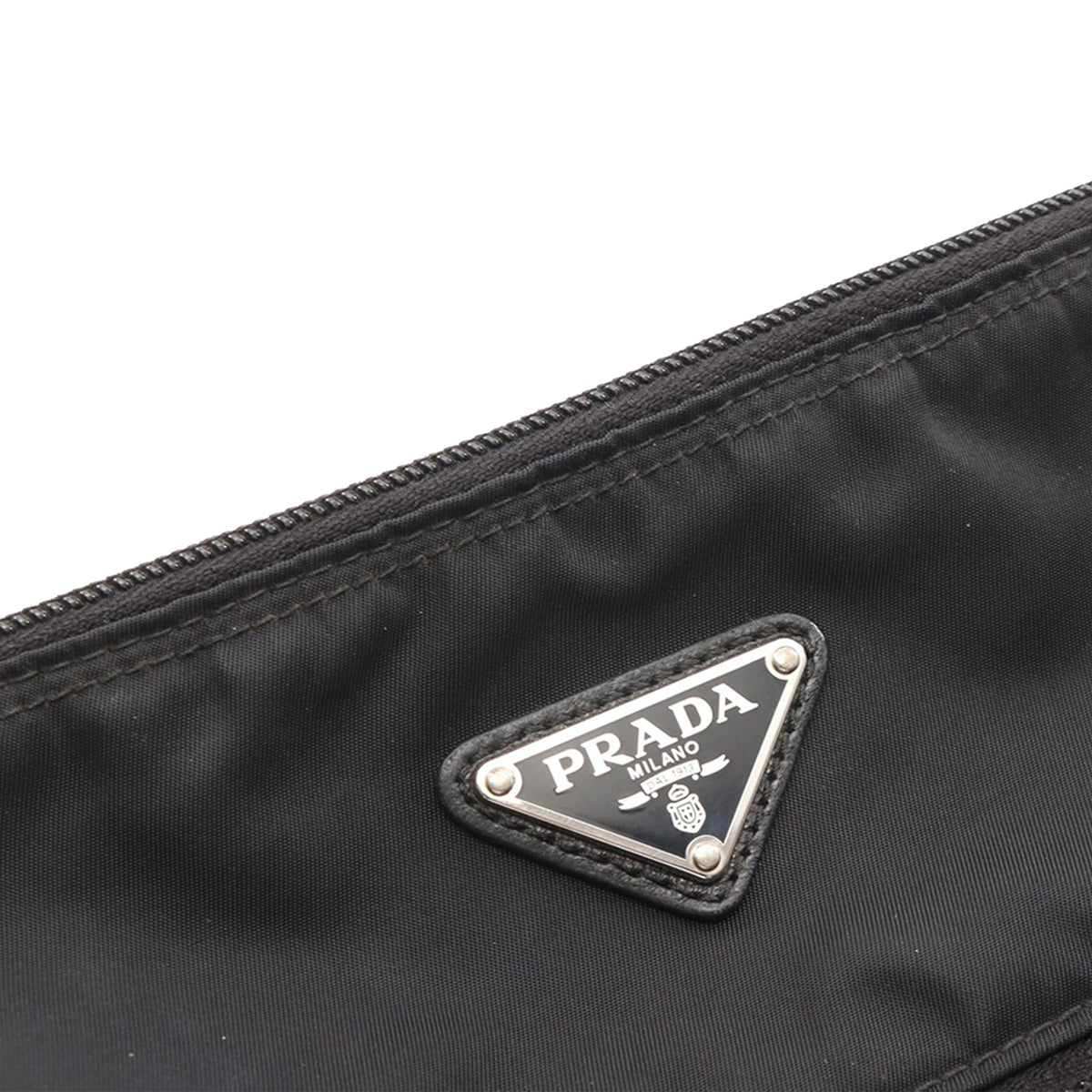 Prada Tessuto Zip Top Crossbody — Black