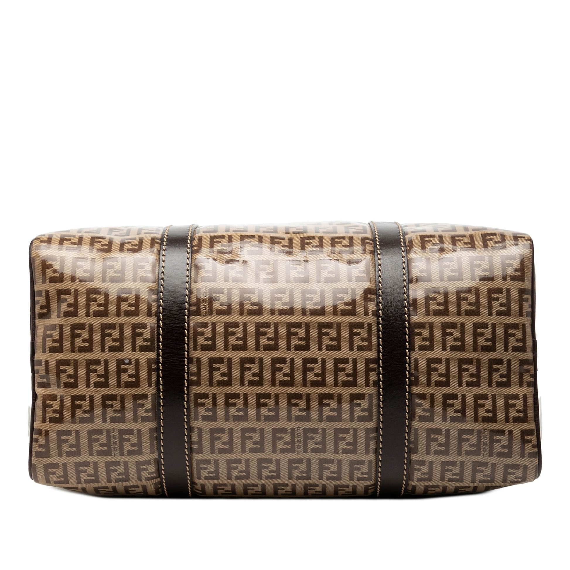 Fendi Zucchino Crystal Boston Bag