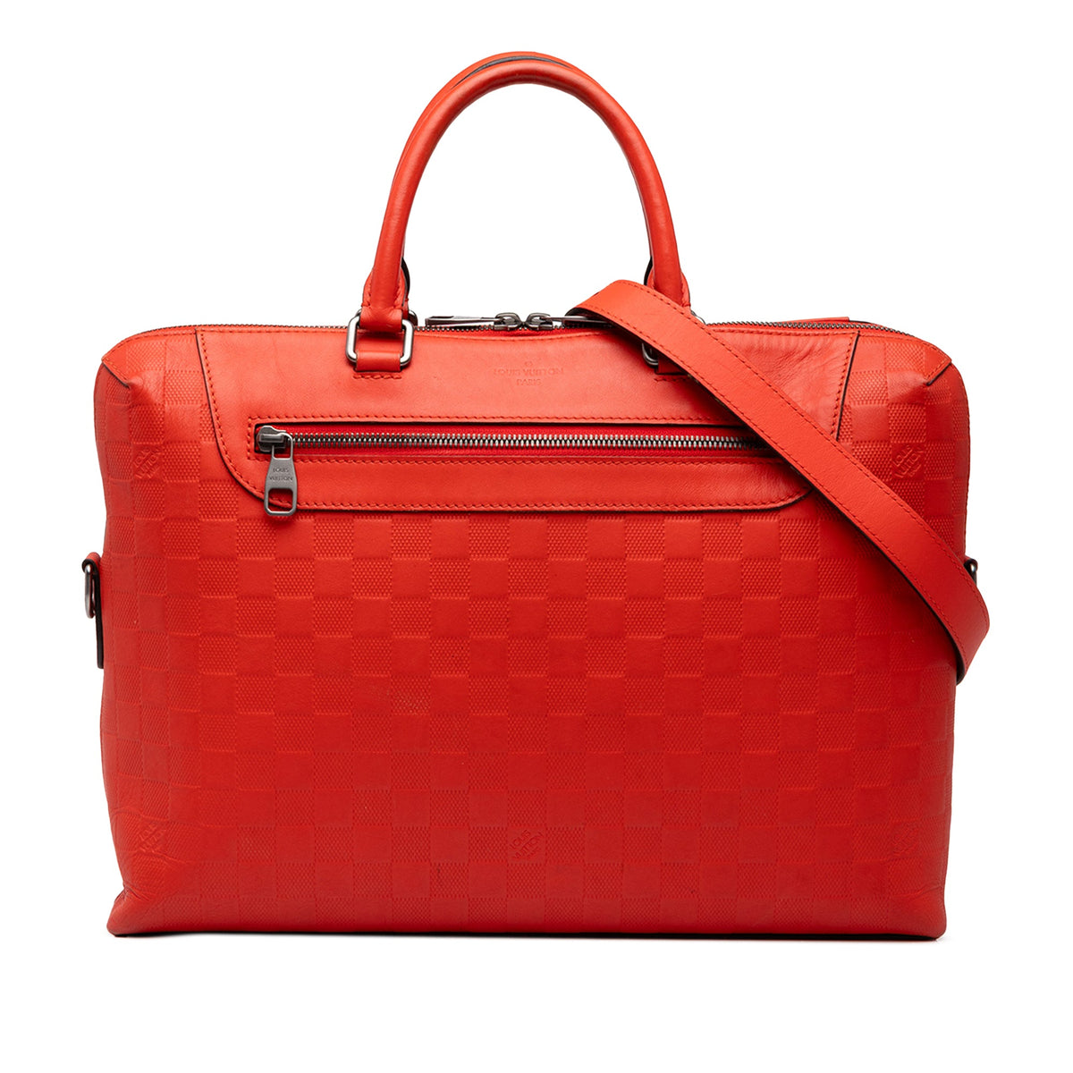 Louis Vuitton Damier Infini Porte Documents Jour — Orange