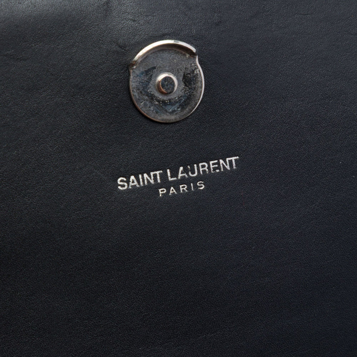 Saint Laurent Calfskin Cloud Star Applique Classic Monogram Kate Tassel Wallet on Chain