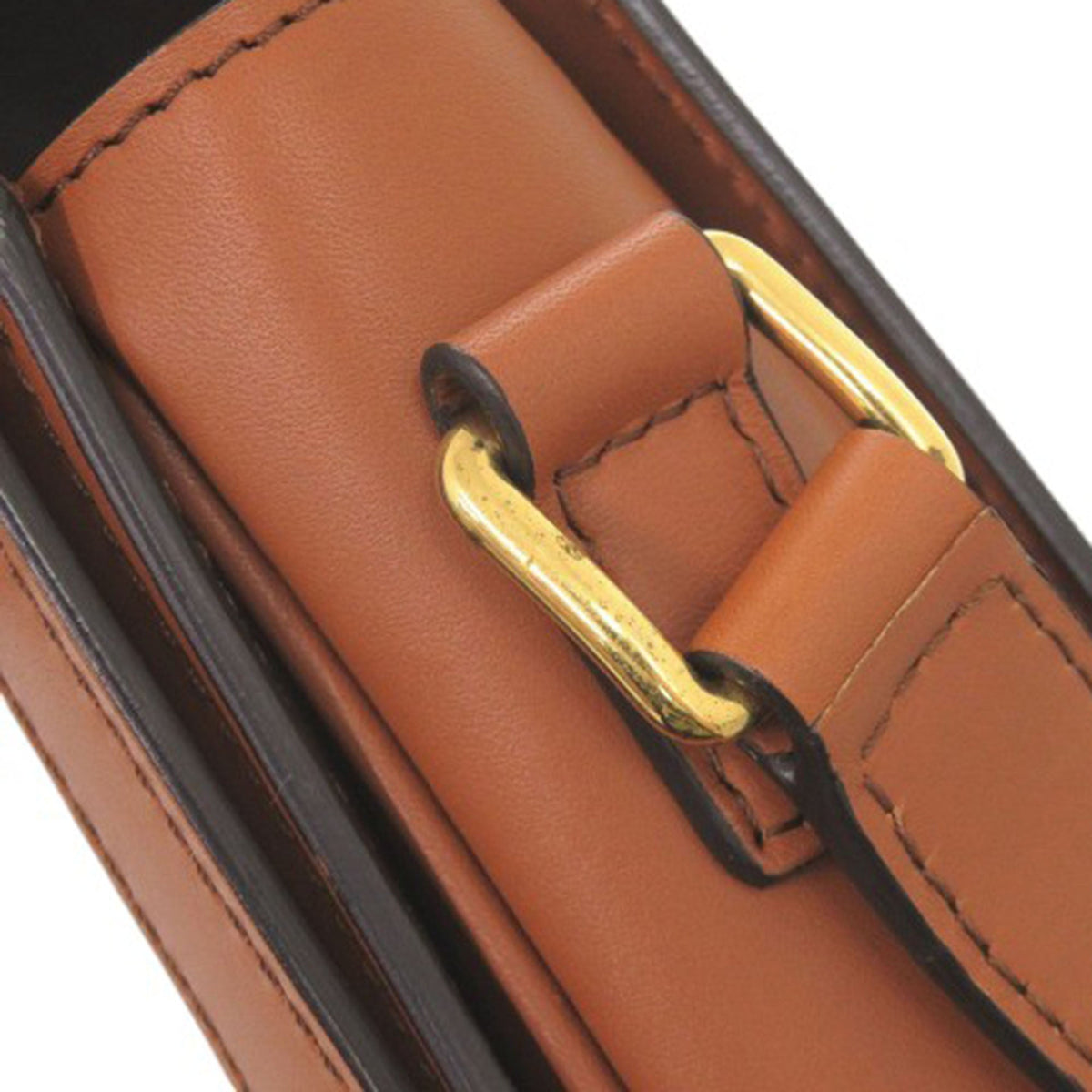 Celine Classique Canvas and Calfskin Triomphe Crossbody