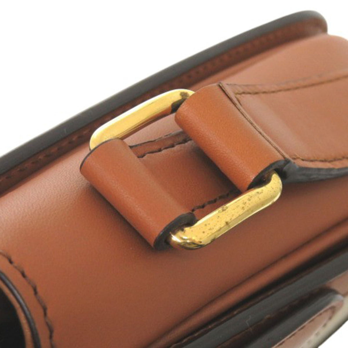 Celine Classique Canvas and Calfskin Triomphe Crossbody
