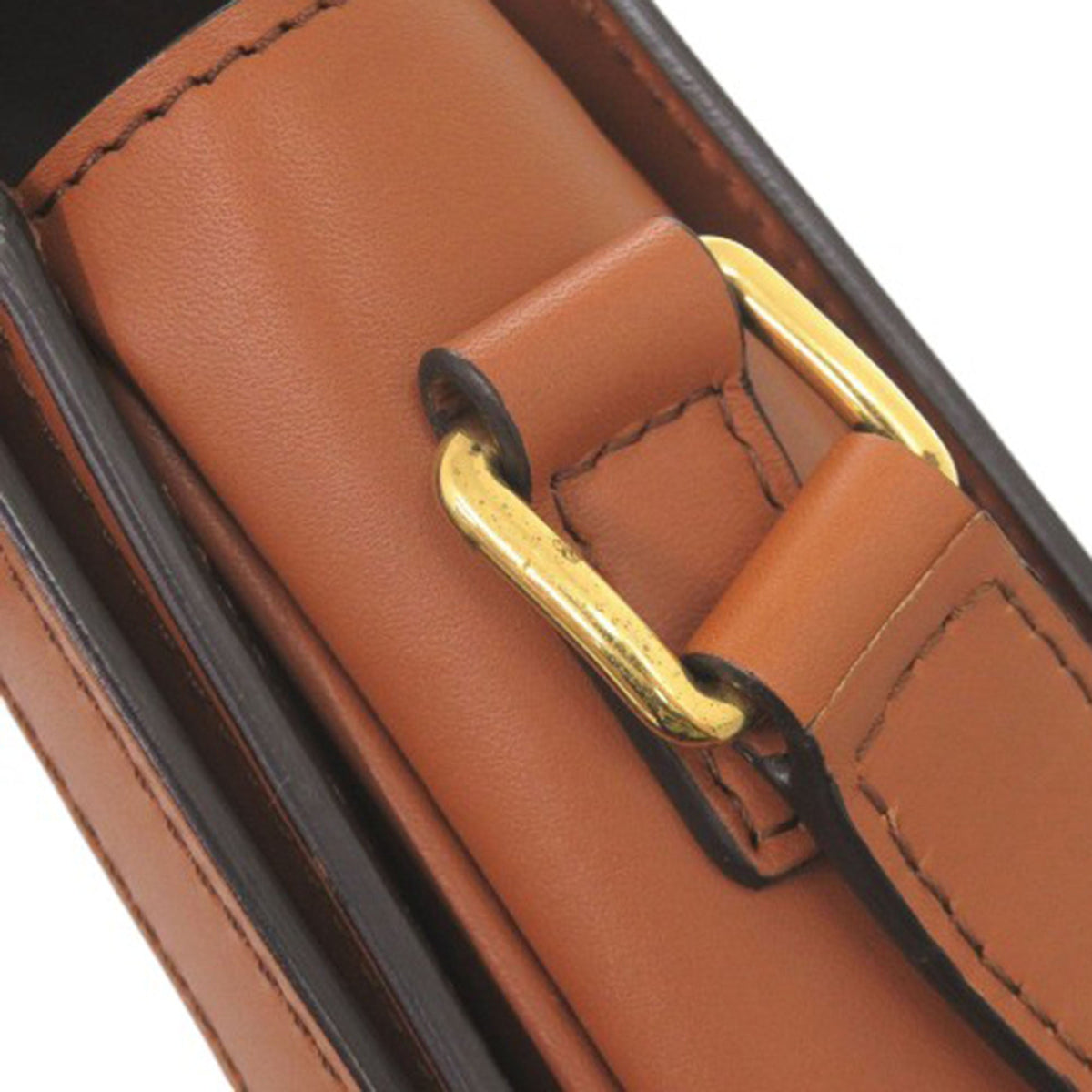 Celine Classique Canvas and Calfskin Triomphe Crossbody
