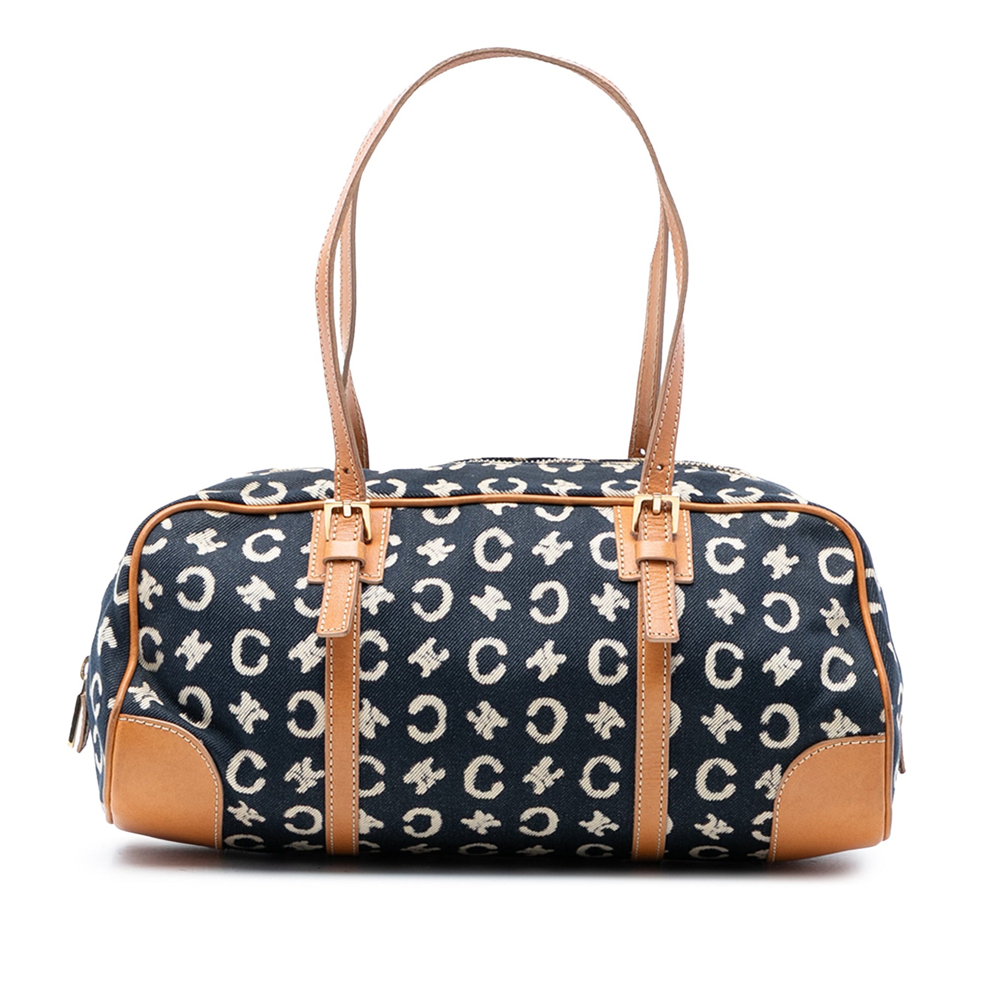 Celine C Macadam Denim Shoulder Bag
